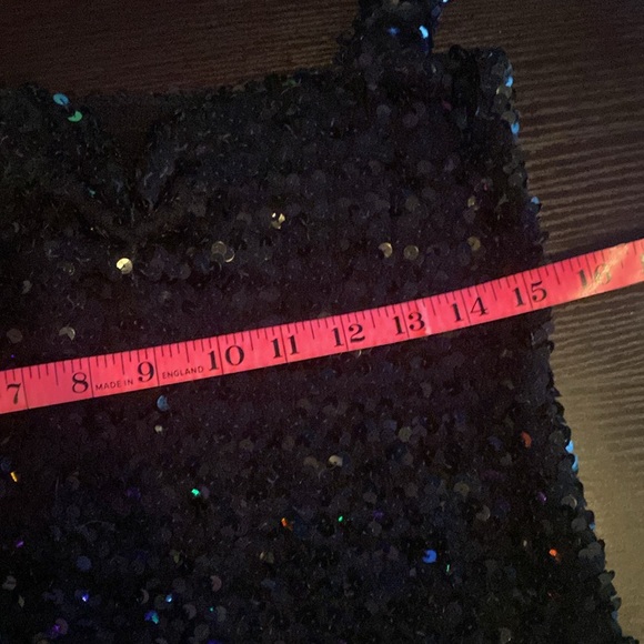 Black, sequin crop top - Picture 5 of 7